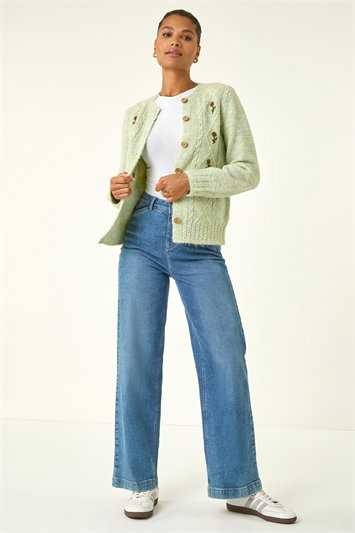 Embroidered Floral Knit Cardigan 16309767