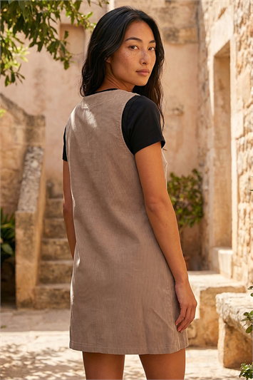 Petite Cord Pinafore Dress 14938588