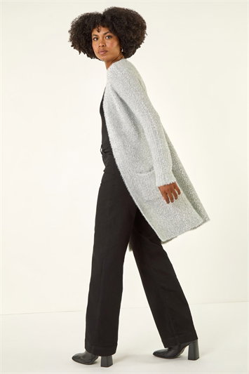 Metallic Longline Knit Cardigan 16298885