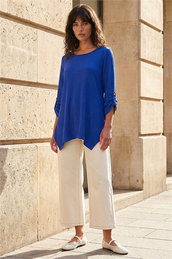 Textured Stretch Tunic Top 19525180