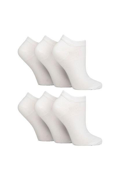 Pink 6 Pack Trainer Cotton Rich Socks