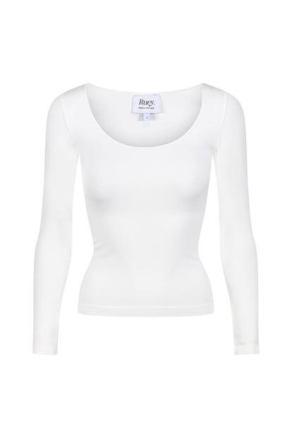 Black Long Sleeve Sculpting Top Smooth Fit