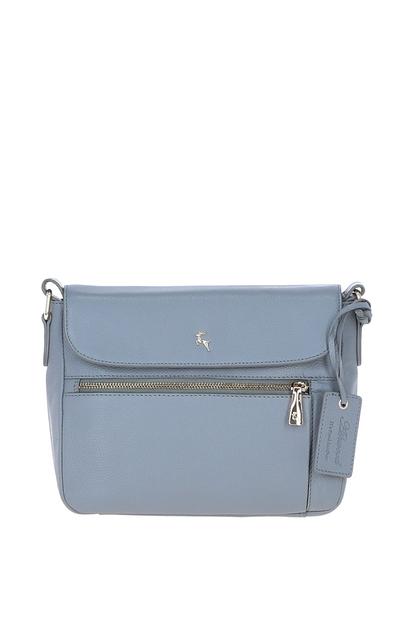 Brown 'Lucrezia' Leather Crossbody Bag For Women