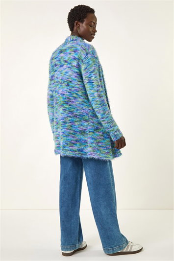 Multi Fluffy Eyelash Knit Cardigan 16072209