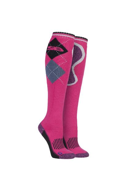 Purple 1 Pack Long Knee High Cotton Equestrian Socks