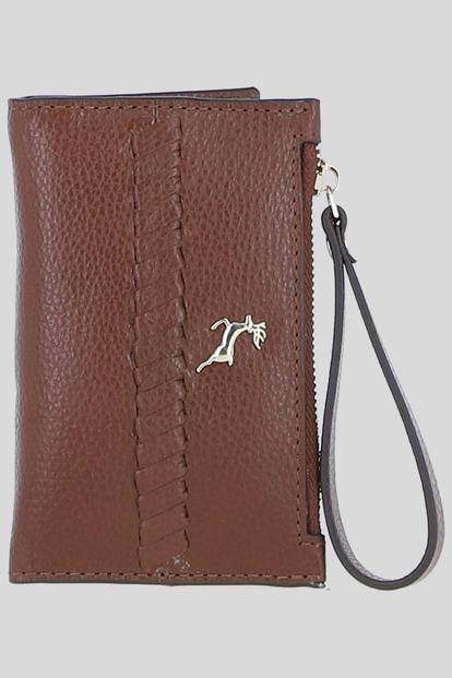Black 'Vivienna' Real Leather Purse