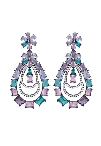 Green Diva Luxury Pendant Earrings