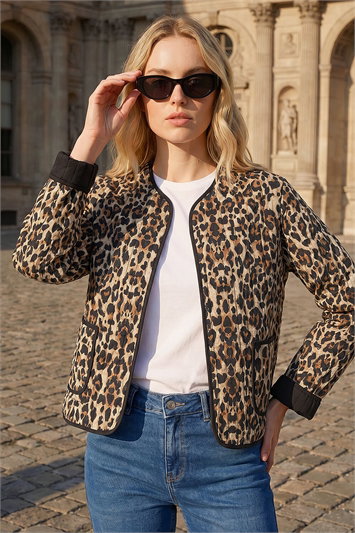 Animal Print Reversible Jacket 15056359