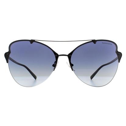 Black Cat Eye Black Blue Gradient Sunglasses