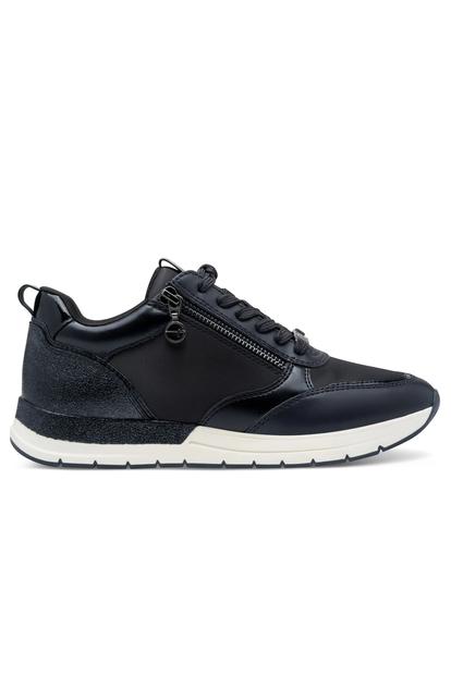 Blue Tamaris Womens Navy Blue Zip Sneakers