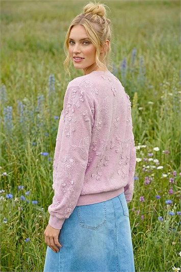 Floral Mesh Knit Jumper 16310441