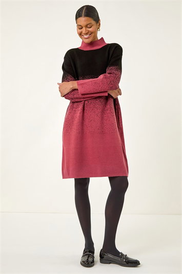Ombre Speckled Knit Dress 14718778