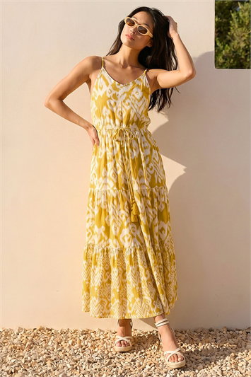 Petite Abstract Strappy Dress 14885498