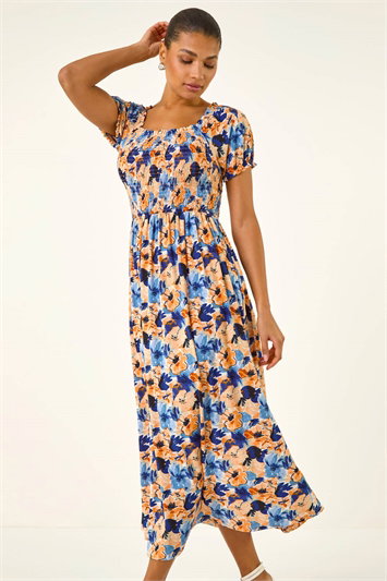 maje roman floral print lace inset dress Romance Me Lace-Up Floral Woven Mini Dress