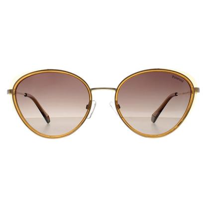 Cream Oval Beige Brown Gradient Polarized Pld 6145/S