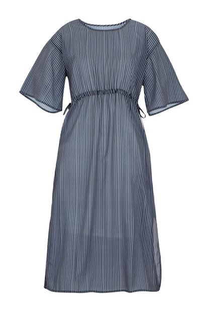 Multi Avorno Wavy Striped Kaftan