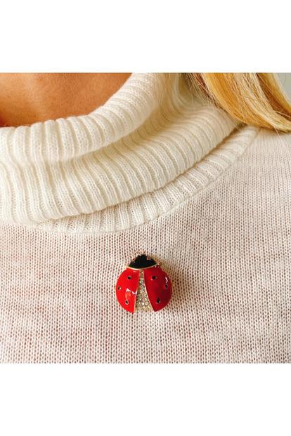 Red Ladybird Brooch