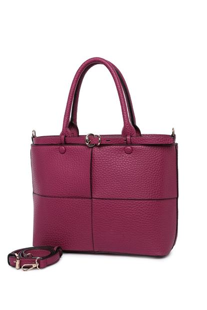 Red Buckle Shoulder Bag
