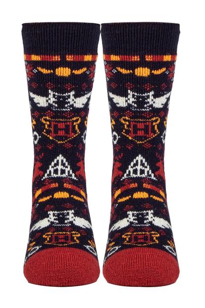 Blue Thin Thermal Socks - Harry Potter