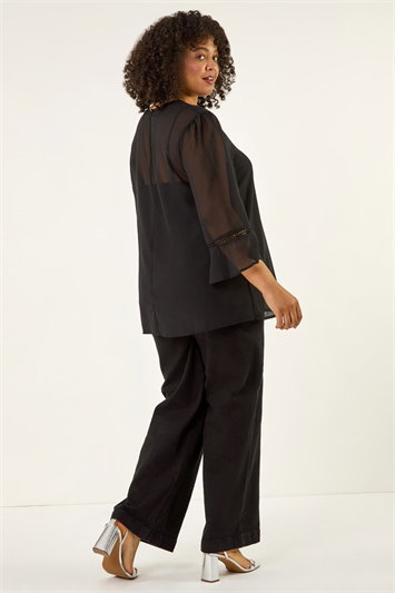 Curve Pintuck Pleat Top 20229008