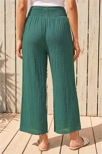 Petite Shirred Waist Trouser 18113134