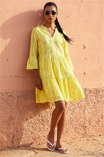 Tie Dye Shimmer Smock Dress 14643296