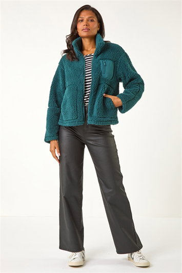Funnel Neck Fleece Jacket 15033391