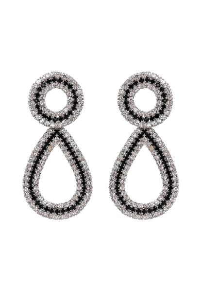 Metallic Double Drop Earrings