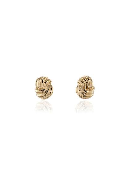 Metallic Cachet London Lael Gold Clip On Earrings