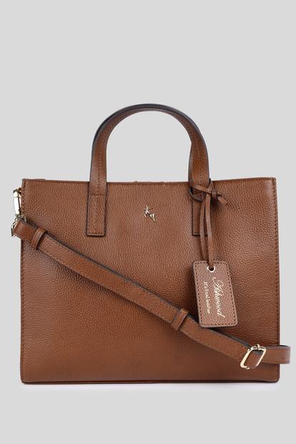Black 'Sogno Di Pelle' Real Leather Tote Bag