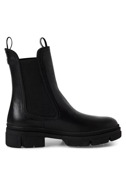 Black Tamaris Womens Black High Chelsea Boots