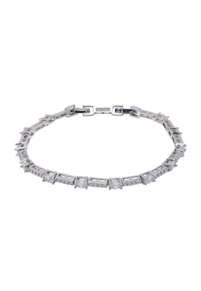 Metallic Diva Oval Drop Bracelet