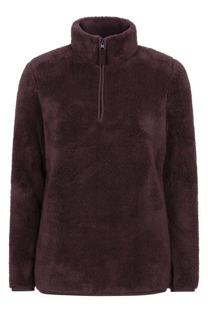 Teddy Fleece Quarter Zip Fleece Top M000098891