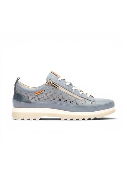 Blue Womens Zip Trainer Sneaker W3w-6841C1