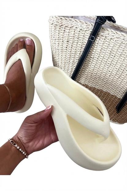 Pink Cora Chunky Platform Flip-Flops Sandals