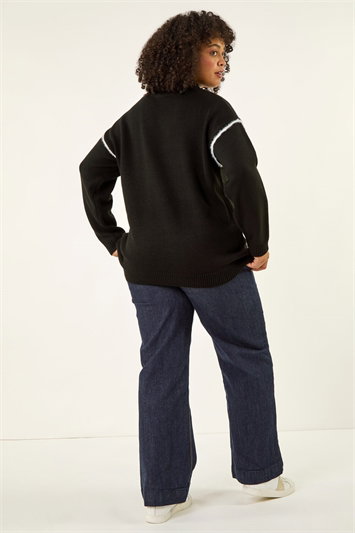 Curve Trim Detail Knit Jumper 16239108