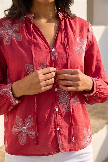 Floral Embroidered Blouse 10220578