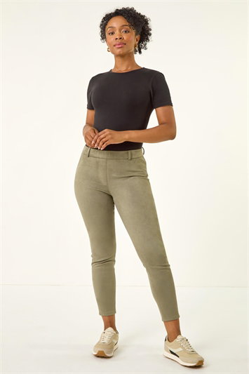 Petite Faux Suede Stretch Jeggings 18085540