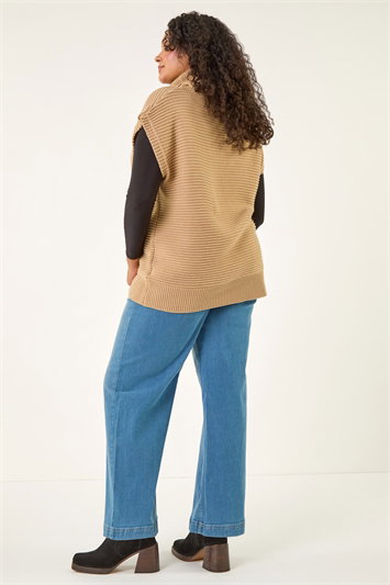 Curve High Neck Tabard Knit Top 16247416