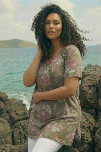 Curve Floral Bar Back Stretch Top 19501840