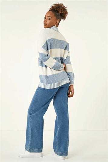 Stripe Knitted Jumper 16315938