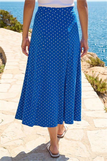 Polka Dot Midi Skirt 17087980