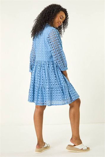 Petite Broderie Tiered Dress 14668209