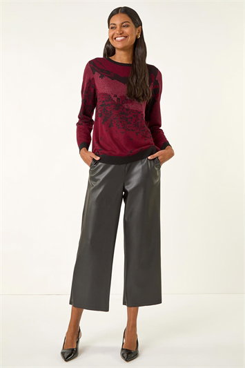 Sparkly Colour Block Knit Jumper 16240678