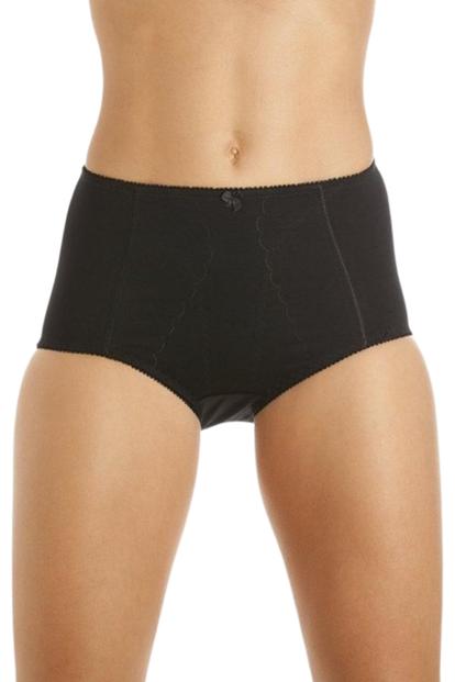 Black 3 Pack Cotton Control Briefs