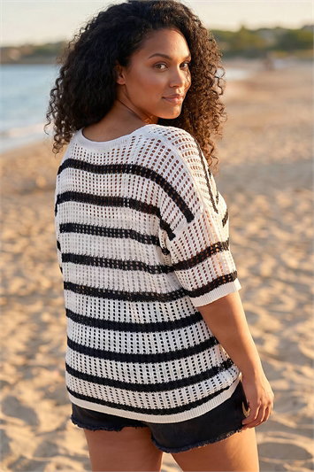 Curve Crochet Knitted Top 16332508