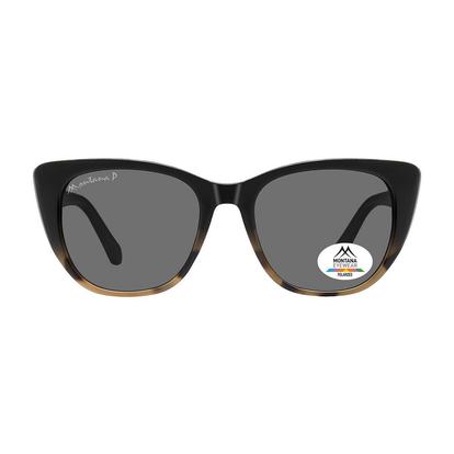 Black Cat Eye Tortoise Black Grey Polarized Mp173