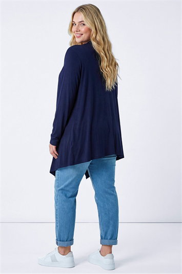 Curve Waterfall Front Jersey Cardigan 19101160