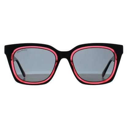 Black Square Solid Black Pink Dark Grey Be5086