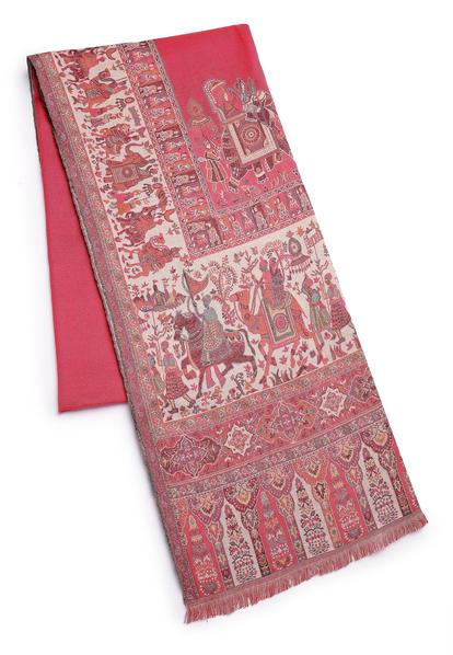 Multi Kashmiri Jamawar Scarf